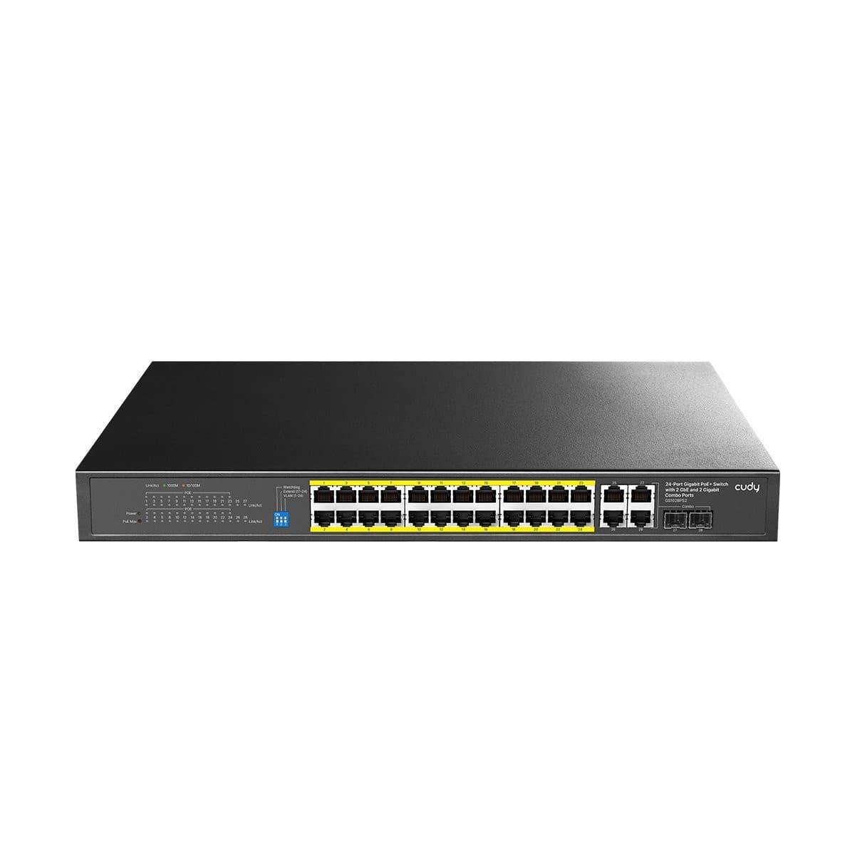 Switch Gigabit 24 Porte GbE, 2 Uplink GbE, 2 Uplink GbE/SFP Combo, GS1028PS2 - 11