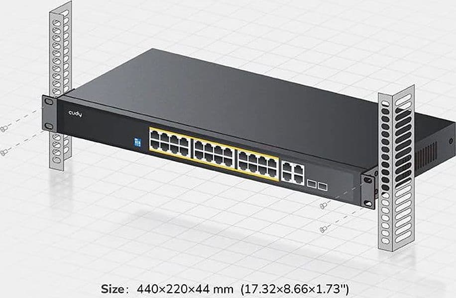 Switch Gigabit 24 Porte GbE, 2 Uplink GbE, 2 Uplink GbE/SFP Combo, GS1028PS2 - 17