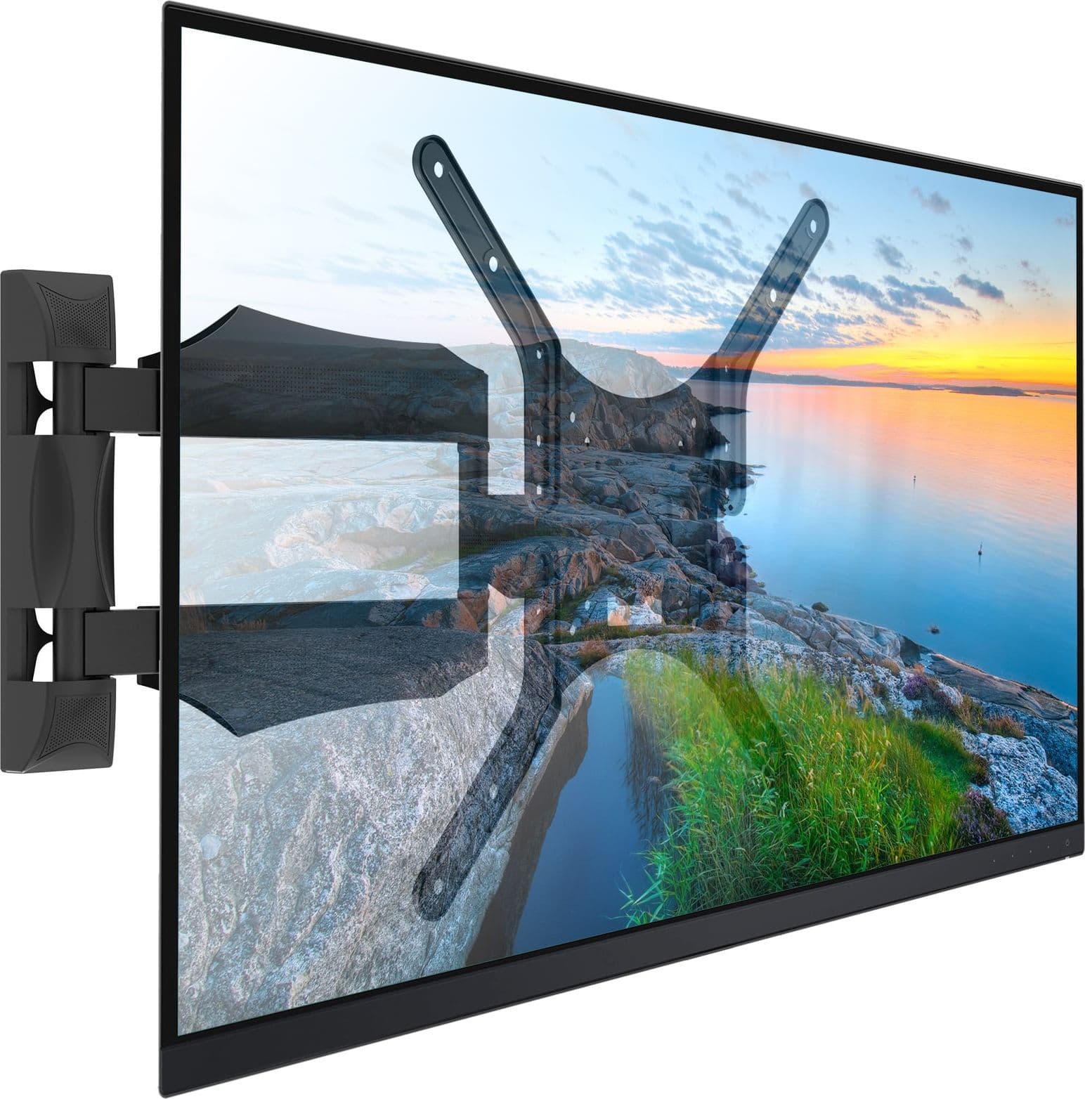 Supporto a Muro Slim per TV LED LCD 25-52'' Full Motion Nero - 13