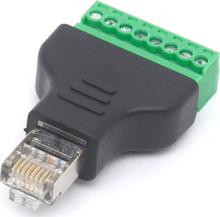 Adattatore Connettore RJ45 Maschio Terminal Block 8 pin - 11
