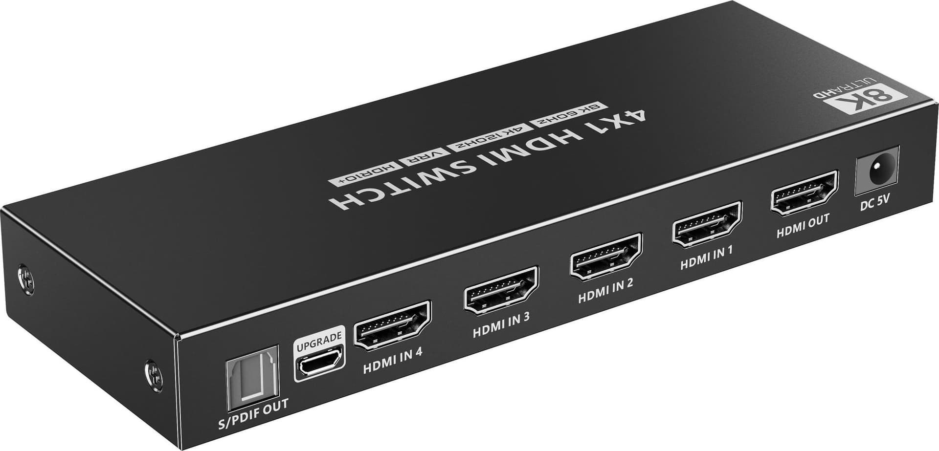 Switch 4x1 HDMI 2.1 8K 3D con SPDIF Ottico - 10