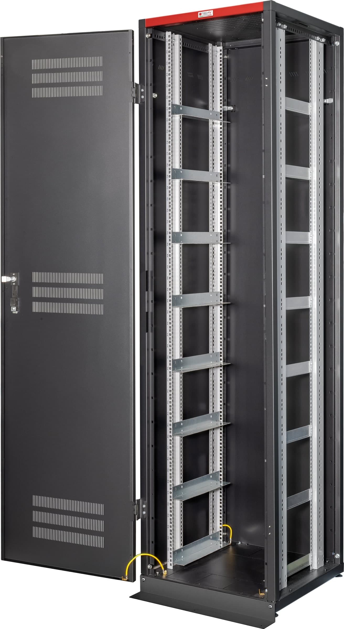 Armadio Rack 19'' 600x600 47U per Batterie Fotovoltaico Nero - 16