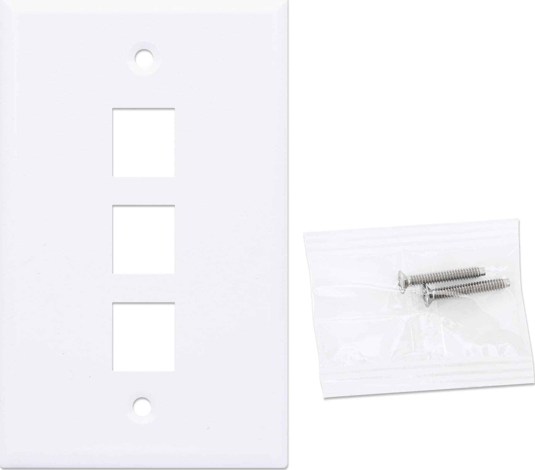 Placca Porta Frutti 3 Posti Mod.503 Bianco - 13