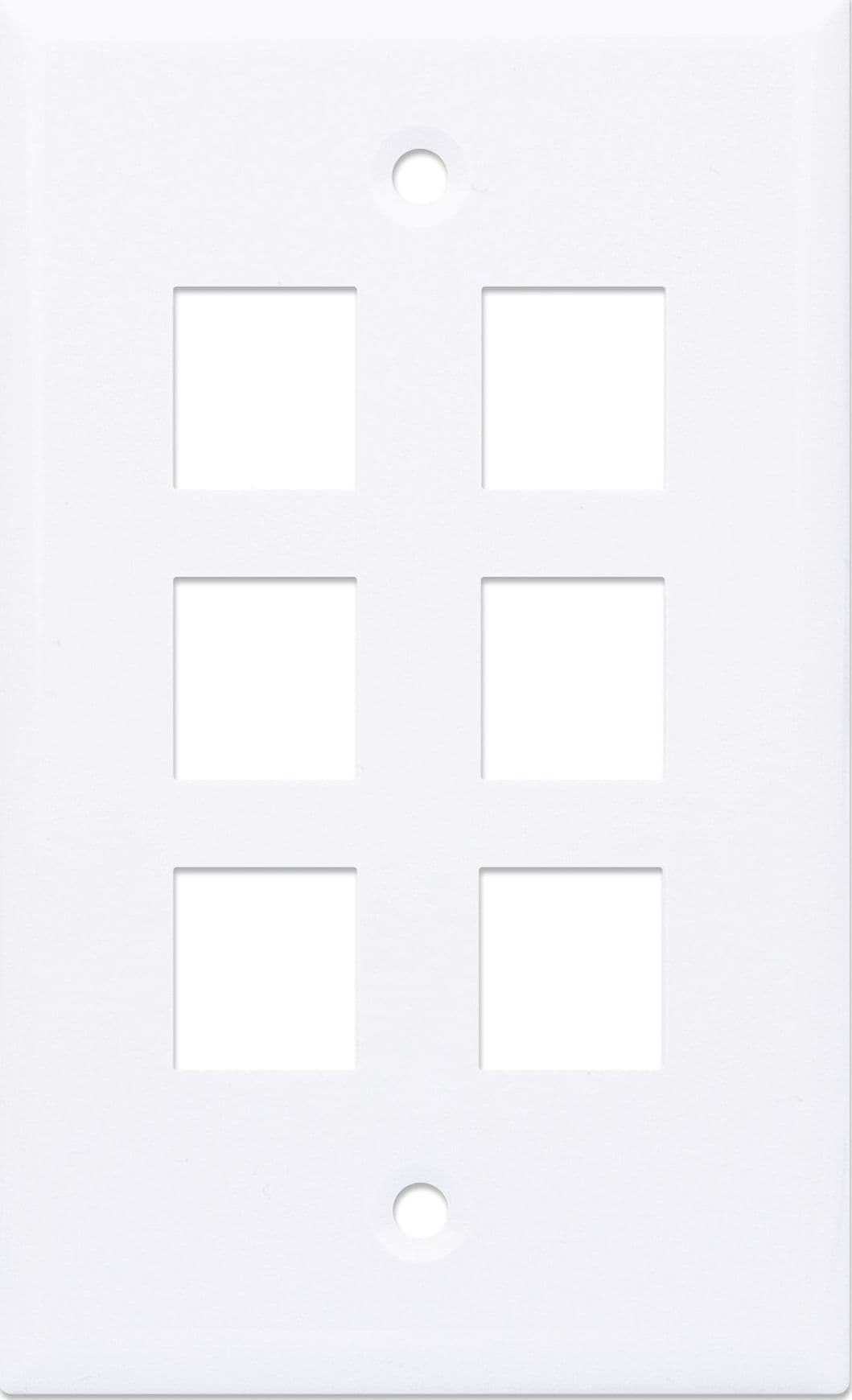 Placca Porta Frutti 6 Posti Mod.503 Bianco - 12