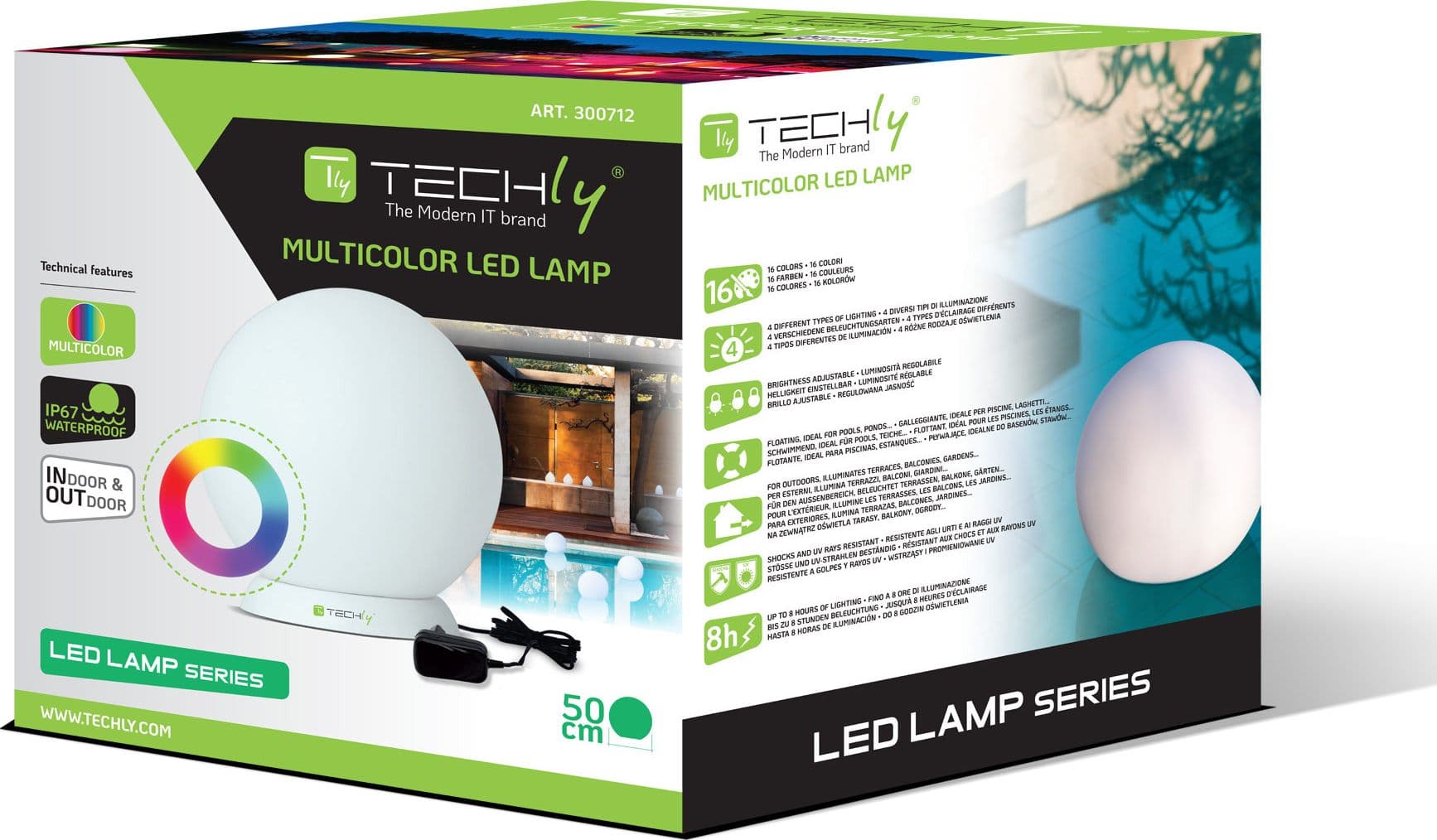 Lampada LED Multicolor da Arredo Sfera Large - 8