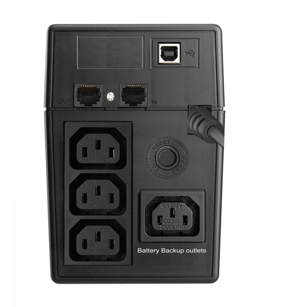 Gruppo di Continuit&agrave UPS E2 600VA LCD Line Interactive Onda Sinusoidale - 4