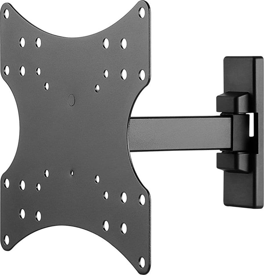 Supporto a muro per TV LED LCD 23 - 42'' inclinabile 2 snodi nero - 16