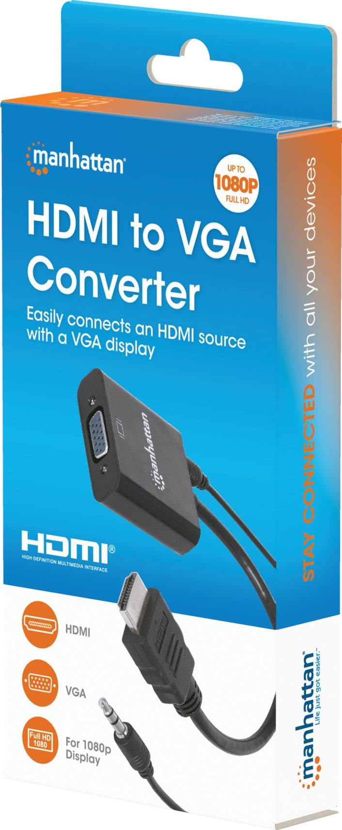 Cavo Convertitore da HDMI a VGA con Audio e MicroUsb 30cm Nero - 15