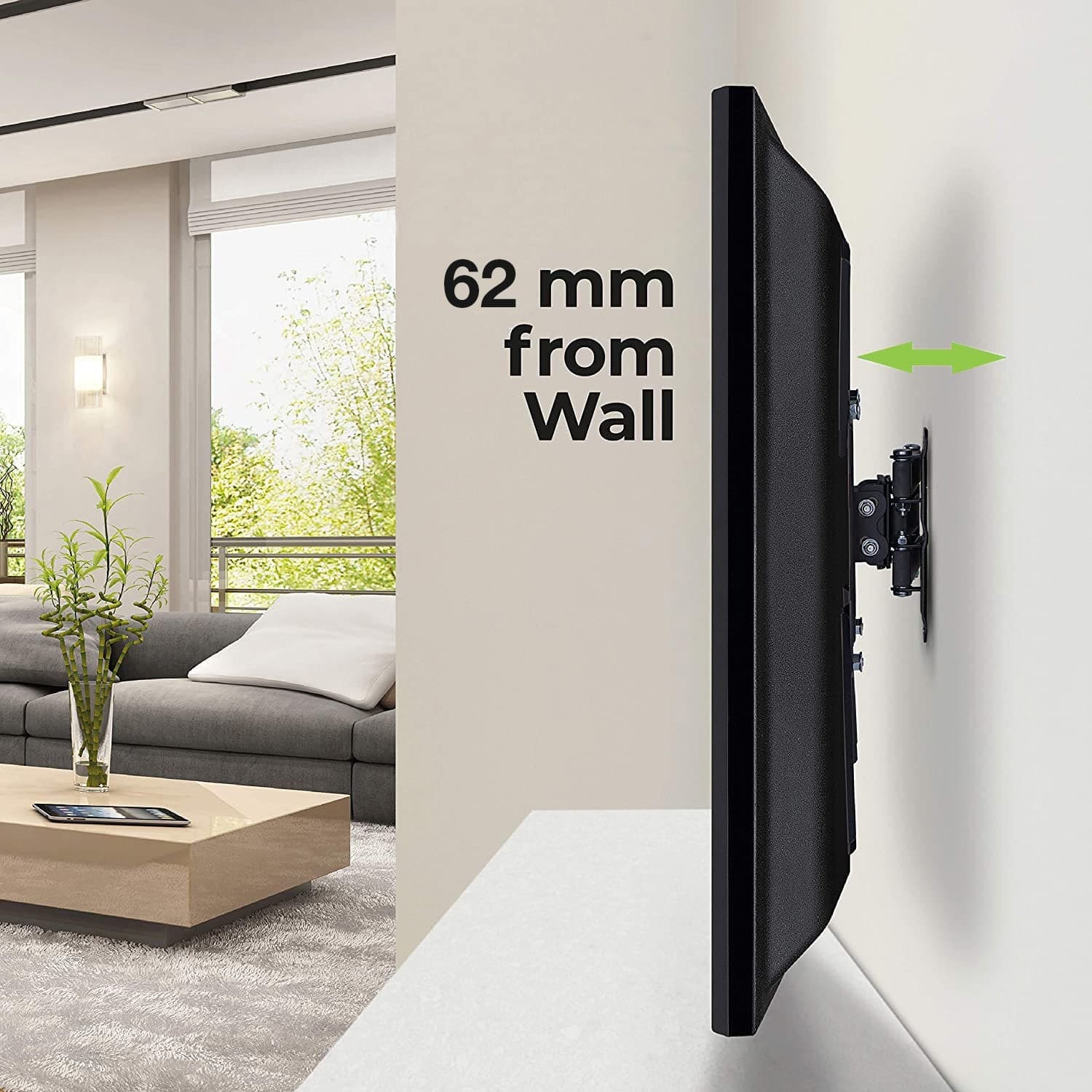 Supporto a Muro Ultra Slim per TV LED LCD 32-55'' Nero - 12