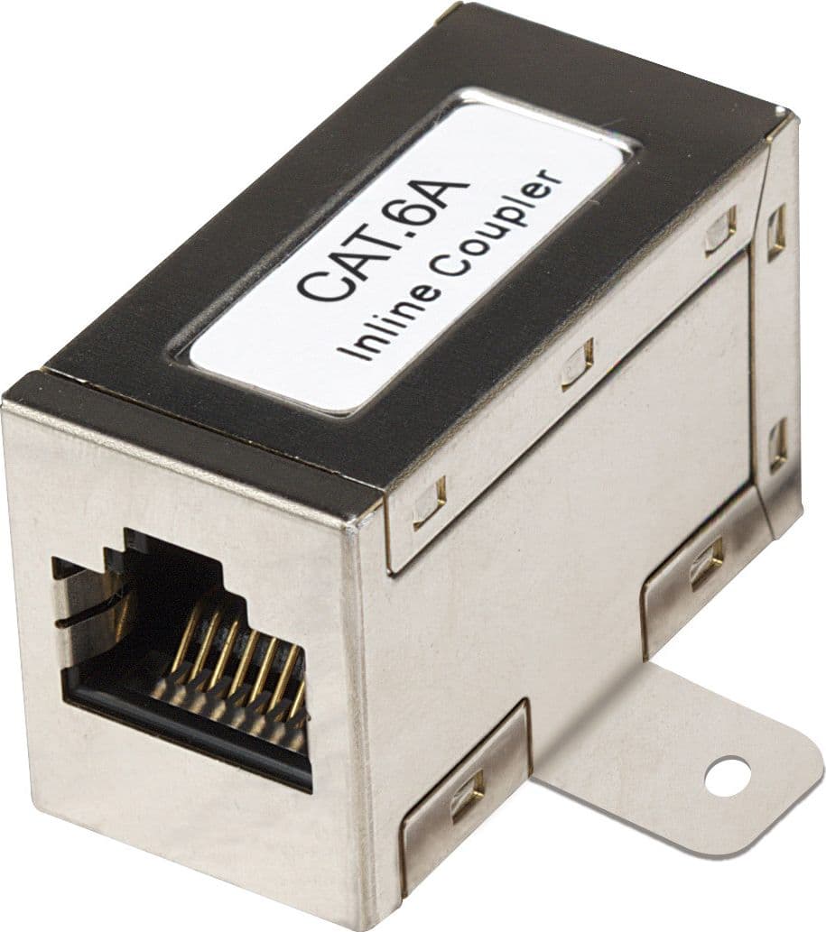 Adattatore Modulare RJ45 STP Cat.6A con Flange di Fissaggio - 6