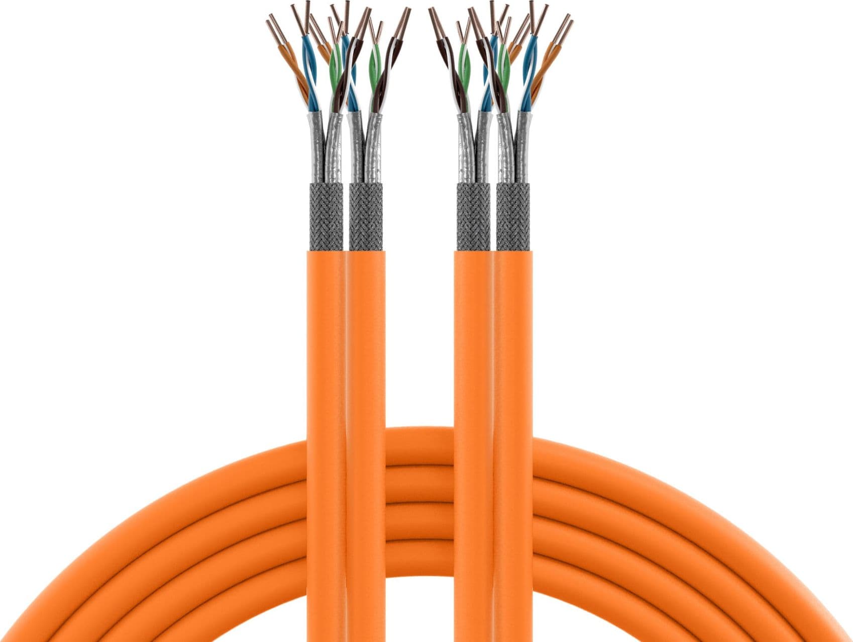Matassa S/FTP Cavo Cat.7 Rame 1000MHz Duplex Eca 100m Rigido Arancione - 13
