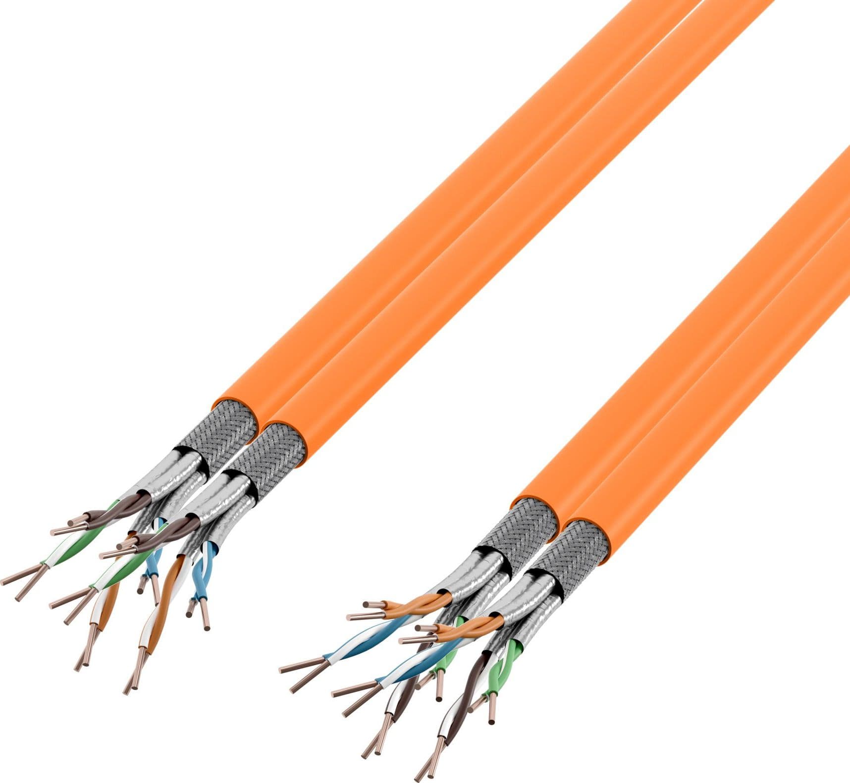 Matassa S/FTP Cavo Cat.7 Rame 1000MHz Duplex Eca 100m Rigido Arancione - 3