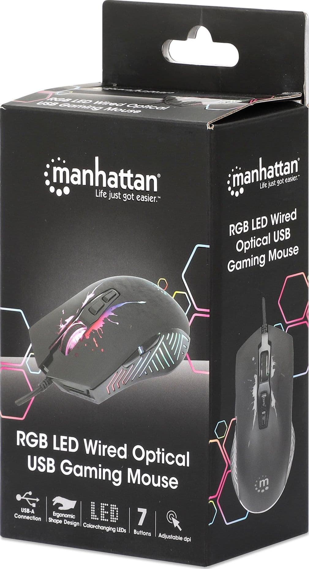 Mouse Ottico USB Gaming 7200 Dpi Retroilluminazione LED RGB - 10