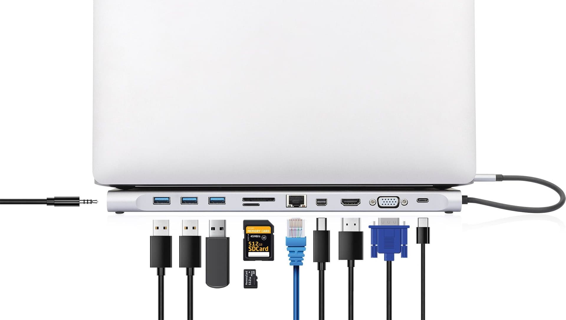 Docking Station USB-C&trade 11-in-1 triplo monitor con MST - 14