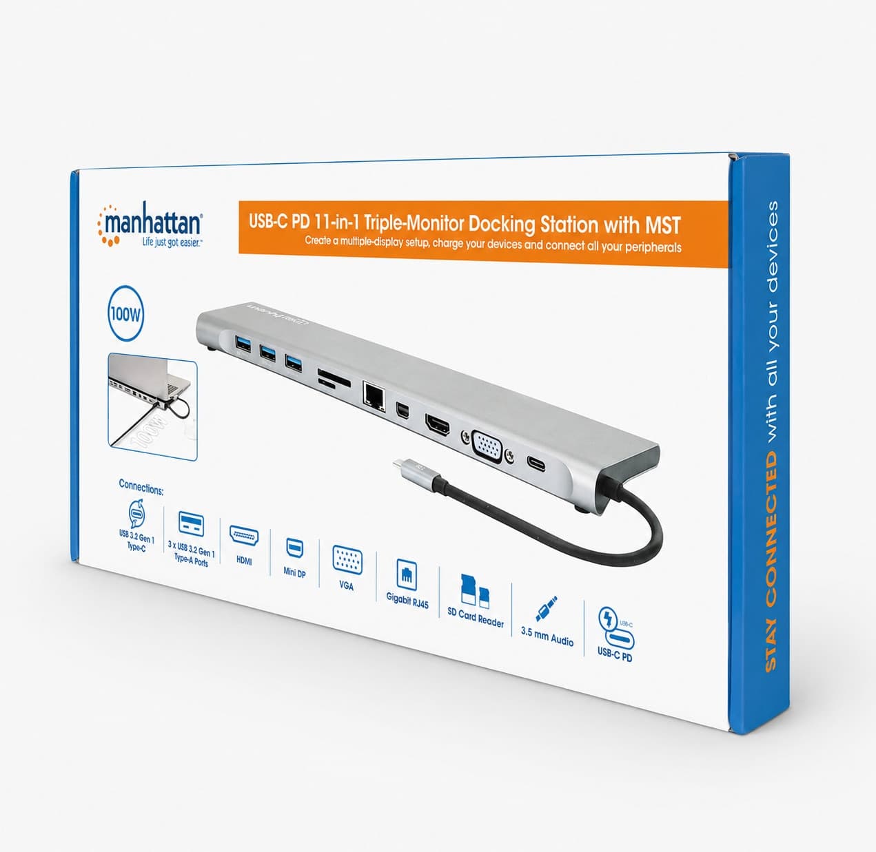 Docking Station USB-C&trade 11-in-1 triplo monitor con MST - 17