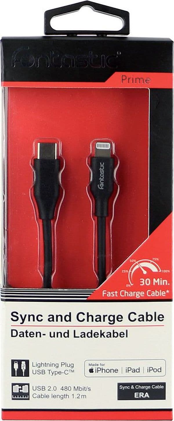 Cavo Dati Era USB-C&trade a Lightning 1.2m Nero - 3