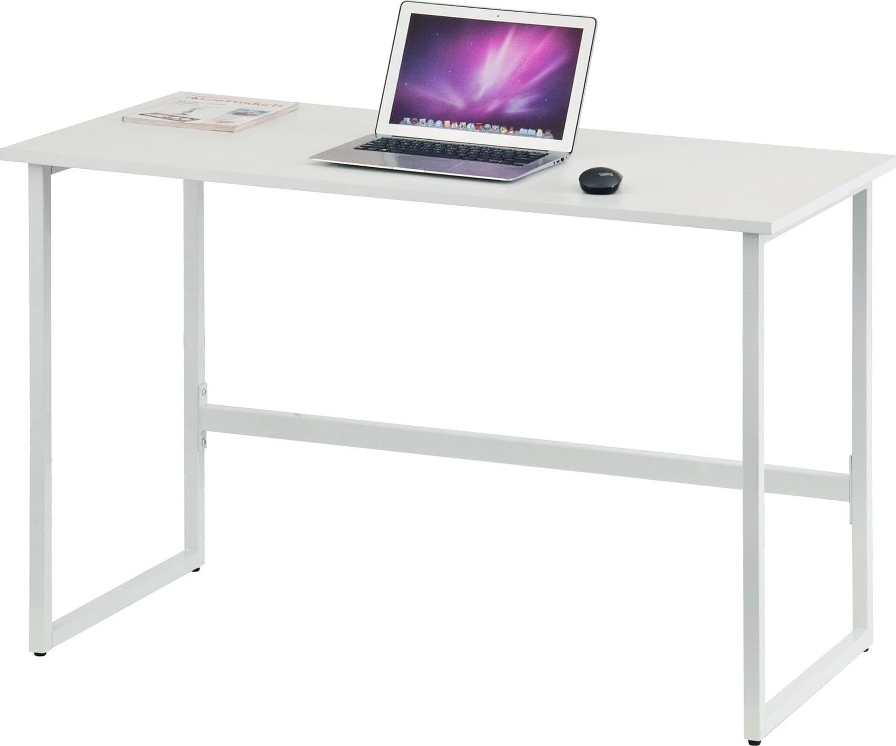 Scrivania per Computer dal Design Moderno per Casa e Ufficio Bianco - 13