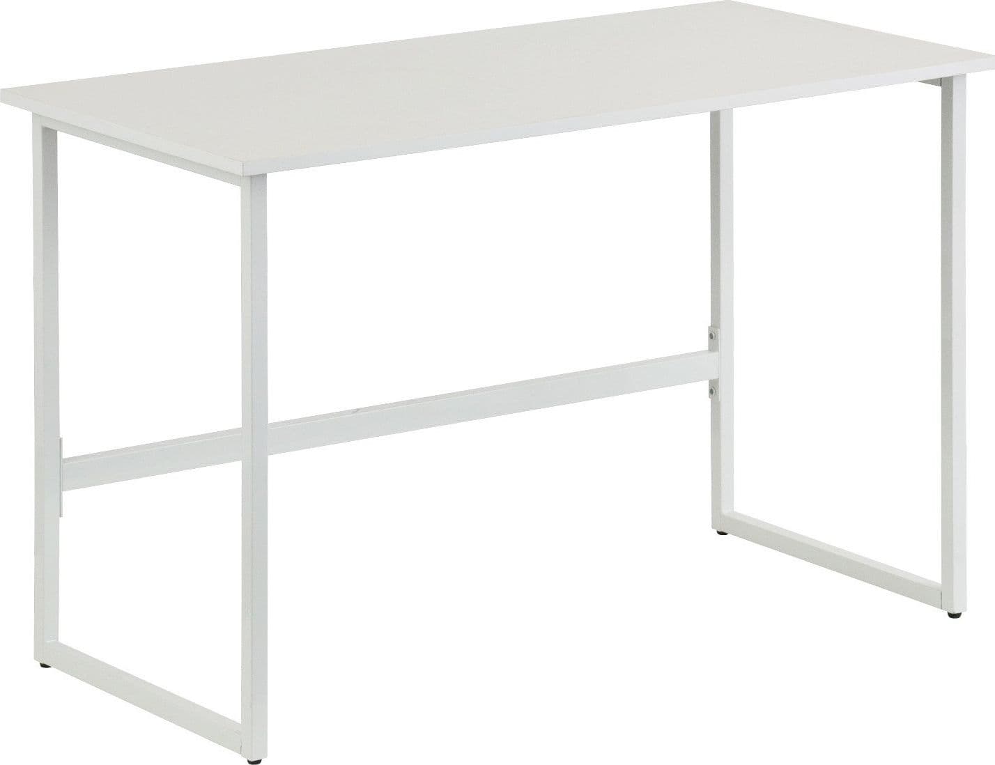 Scrivania per Computer dal Design Moderno per Casa e Ufficio Bianco - 3