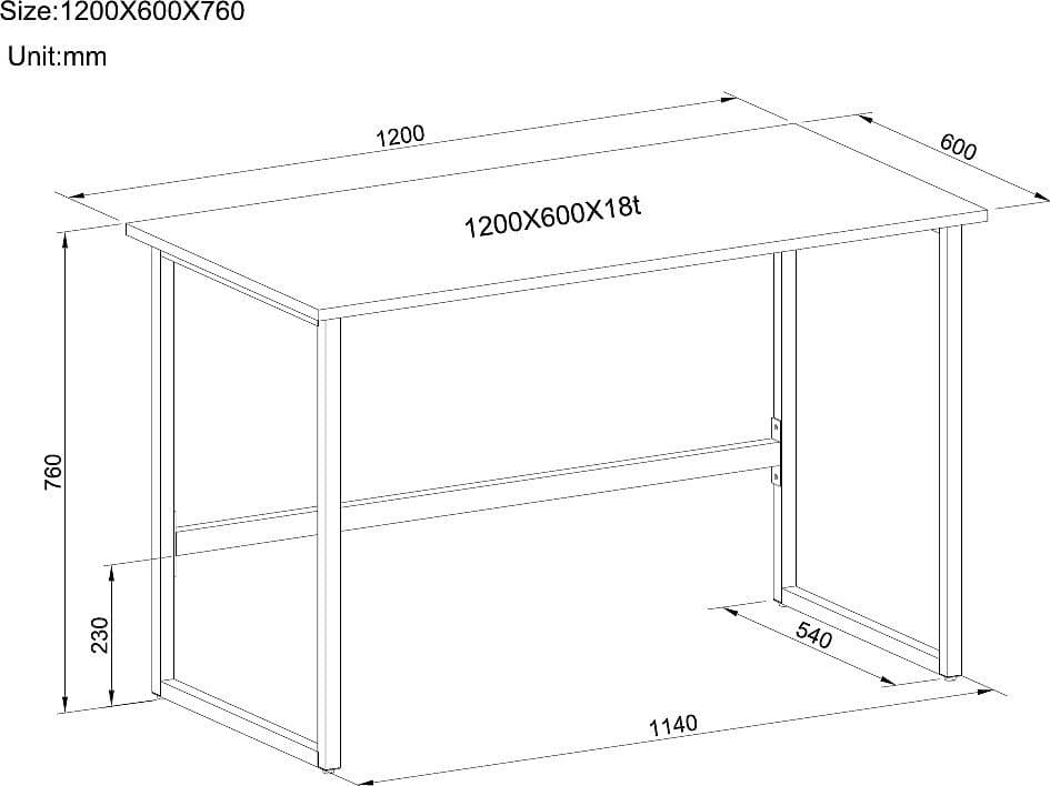 Scrivania per Computer dal Design Moderno per Casa e Ufficio Bianco - 5