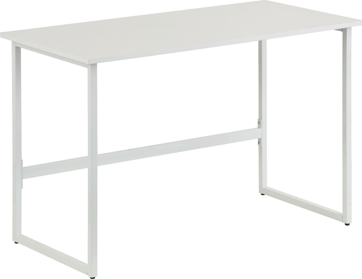 Scrivania per Computer dal Design Moderno per Casa e Ufficio Bianco - 8