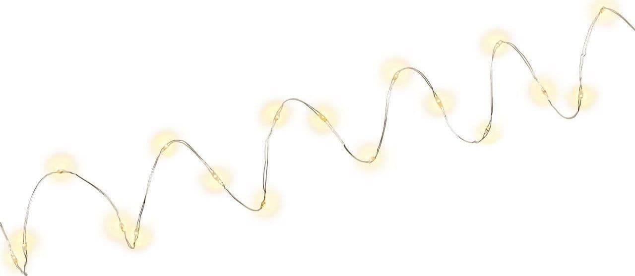 Luci Natalizie da Interno 20 LED a Filo Argentato con Timer A++ - 3