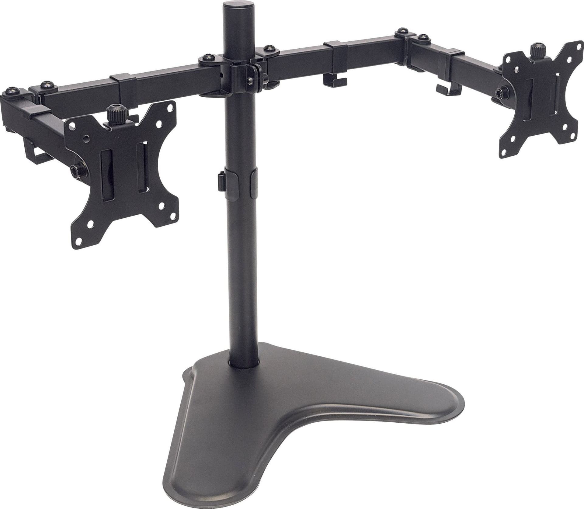 Supporto da Scrivania per 2 Monitor 13-32'' con Base e Doppio Snodo - 11