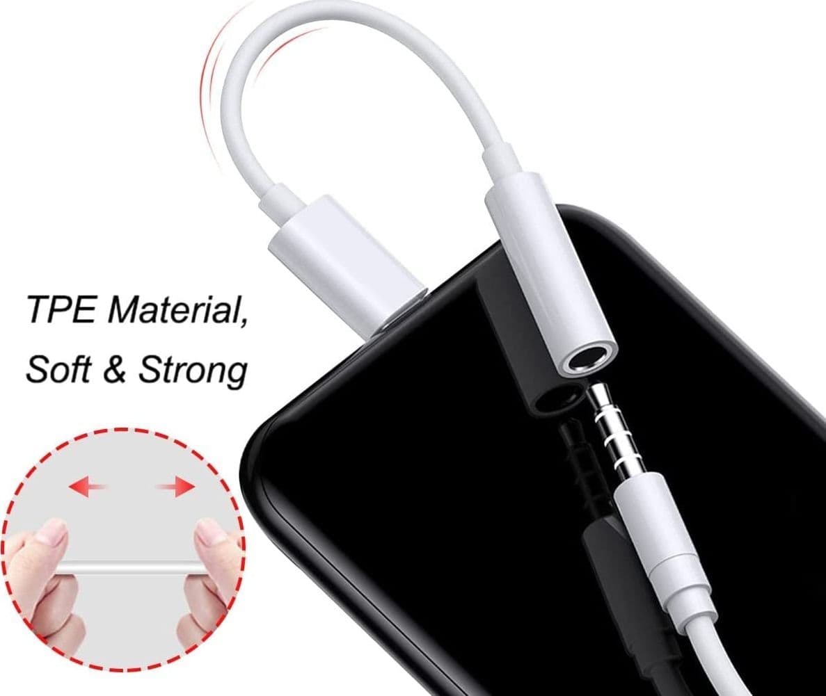 Cavo da USB-C&trade Maschio a Audio 3.5 mm Femmina 12 cm Bianco - 13