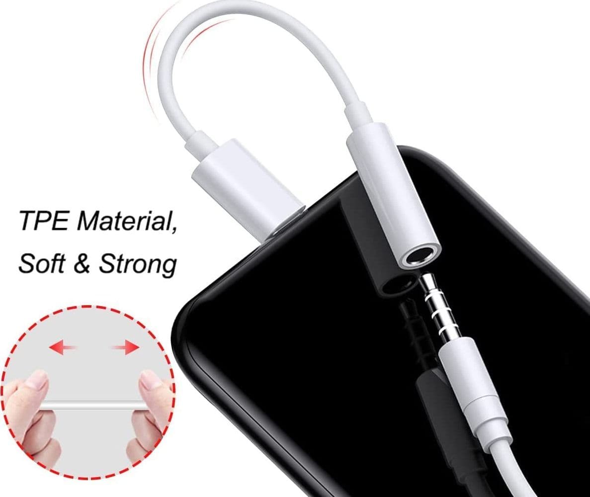 Cavo da USB-C&trade Maschio a Audio 3.5 mm Femmina 12 cm Bianco - 7