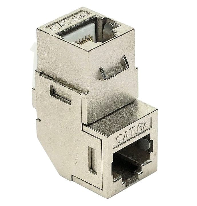 Accoppiatore RJ45 F/F 90&deg Cat.6A Schermato - 11