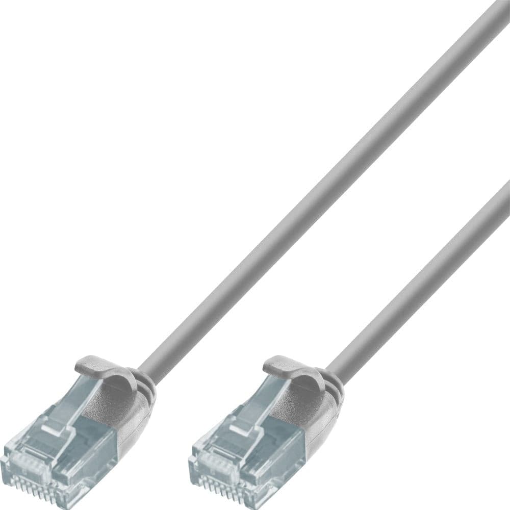 Cavo Patch di Rete Cat.6 UTP Slim 0,5m Grigio - 2