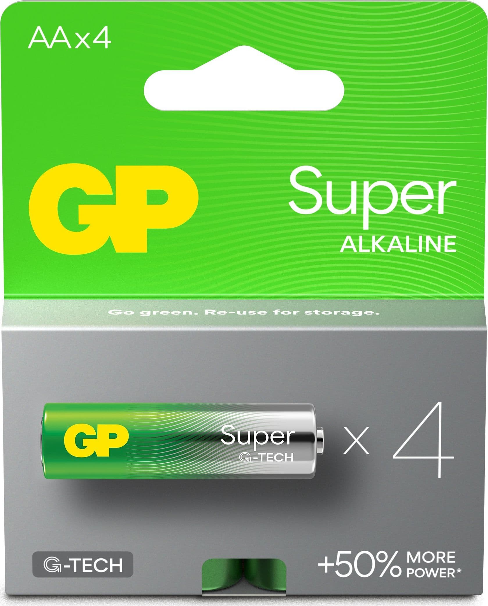 Confezione 4 Batterie GP Super Alcaline Stilo AA 15A/LR6 - 2