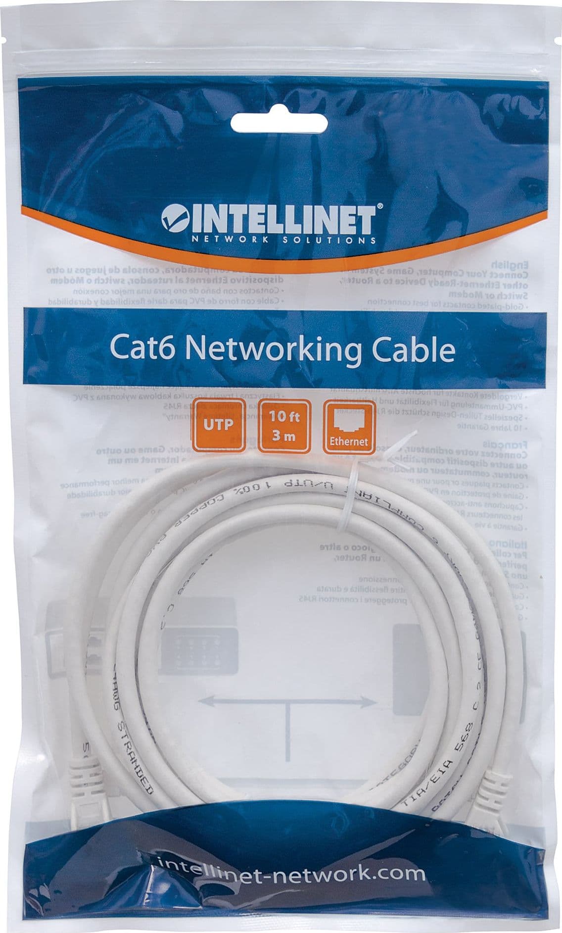 Cavo di rete Patch in Rame Cat. 6 Bianco UTP 3 m - 13