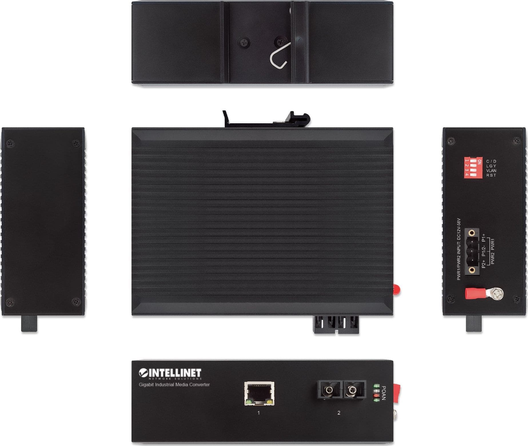 Media Converter Industriale Gigabit 1000Base-SX Monomodale - 13