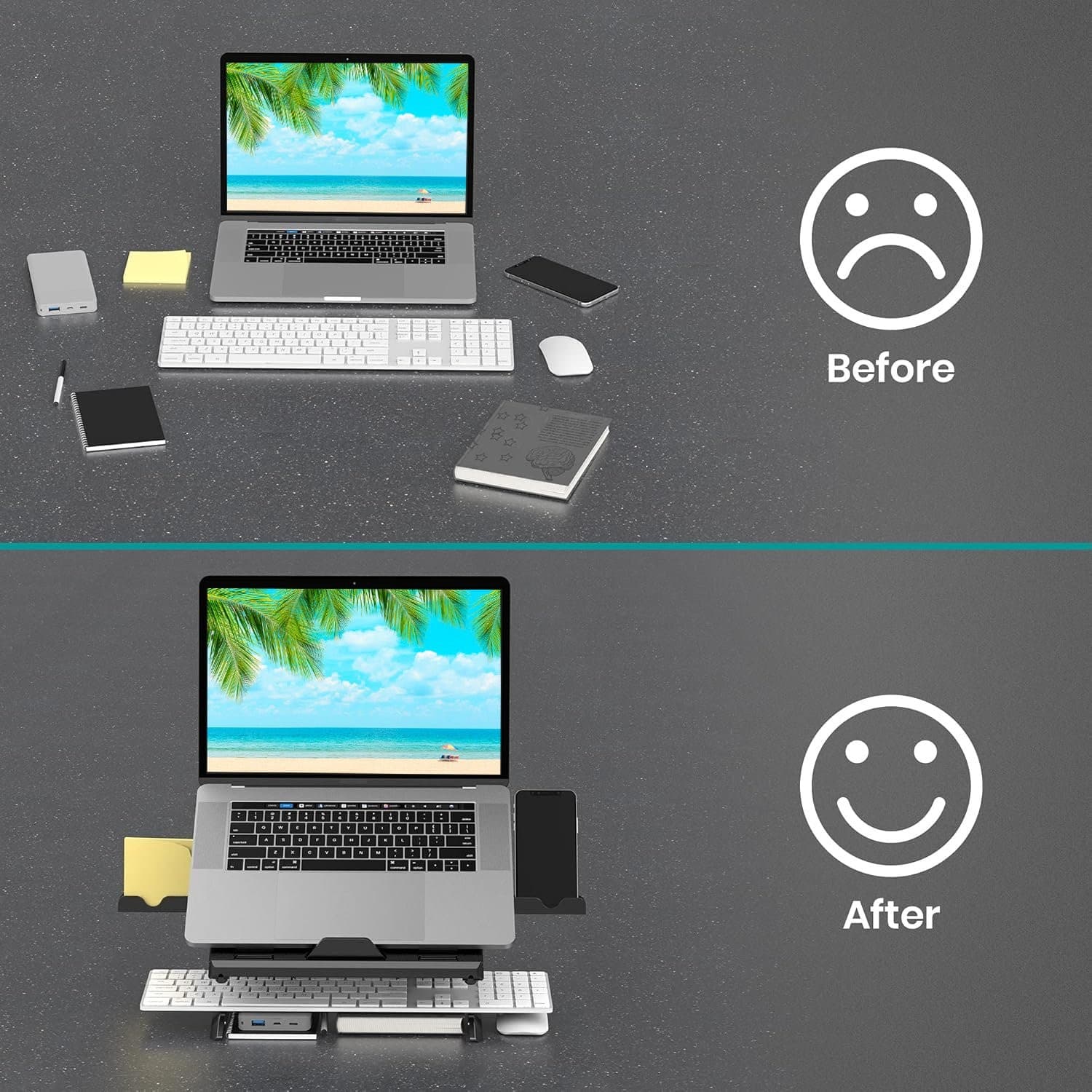 Supporto per Notebook e Tablet 10-15.6'' Ergonomico Nero - 14