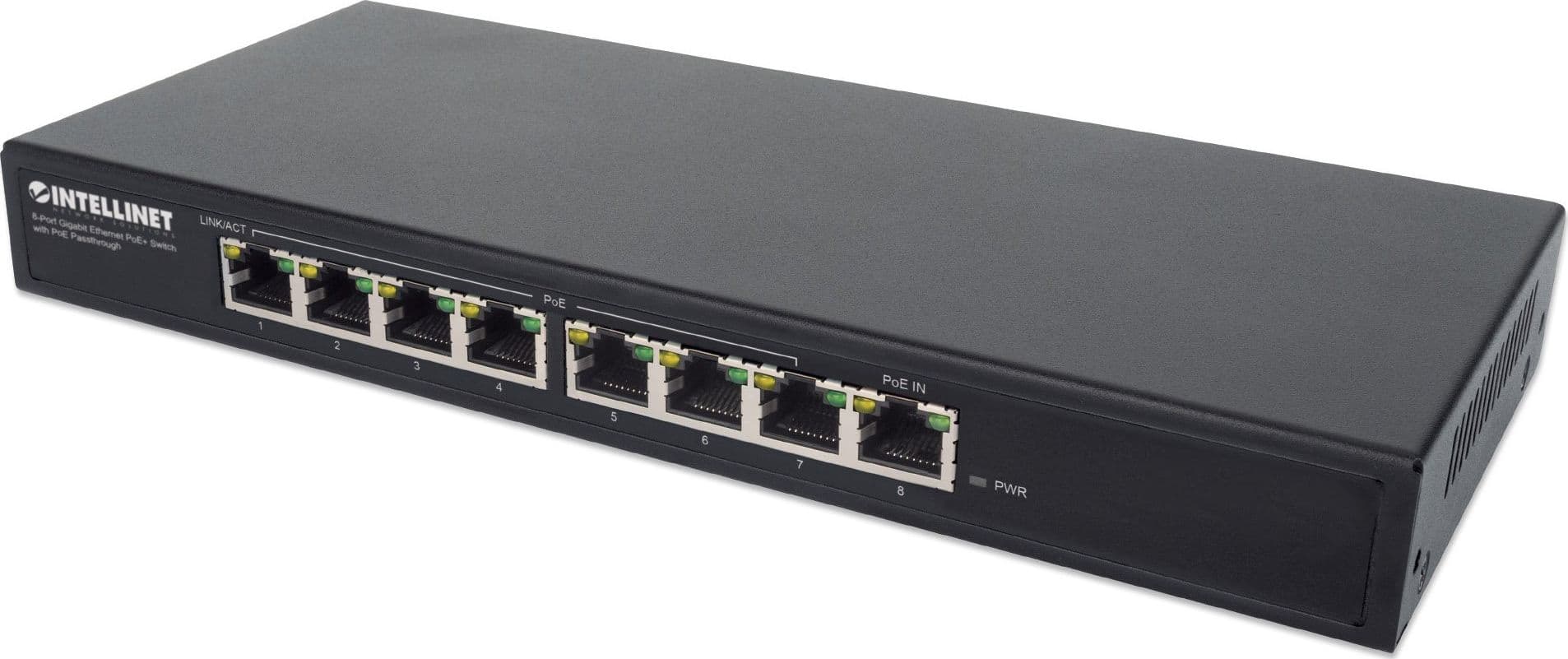 Switch PoE+ Gigabit Ethernet a 8 porte con passthrough PoE - 2