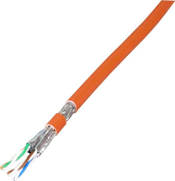 Matassa S/FTP Cavo Cat. 7A Rame 1200MHz B2ca 100m Rigido B2ca Arancione - 6