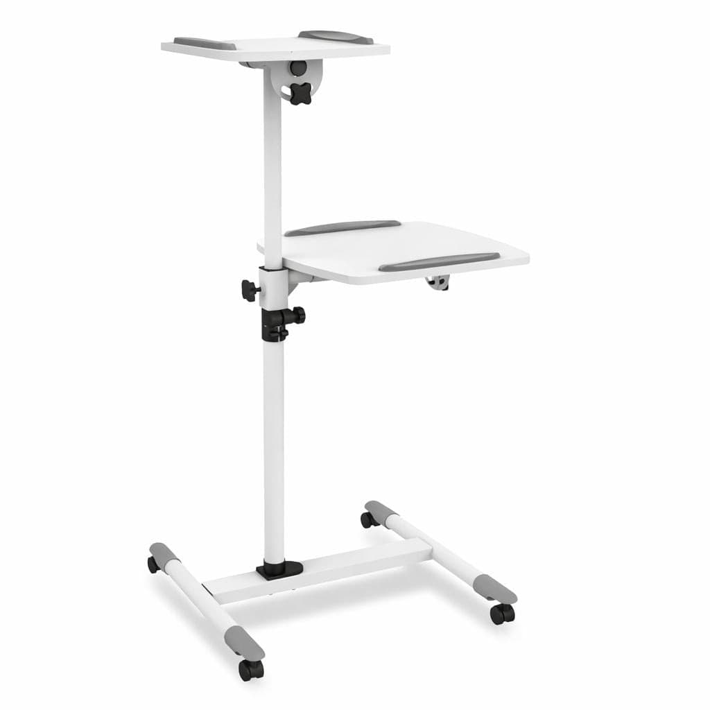 Carrello Supporto per Proiettore Beamer Notebook PC Ripiani Regolabili - 17