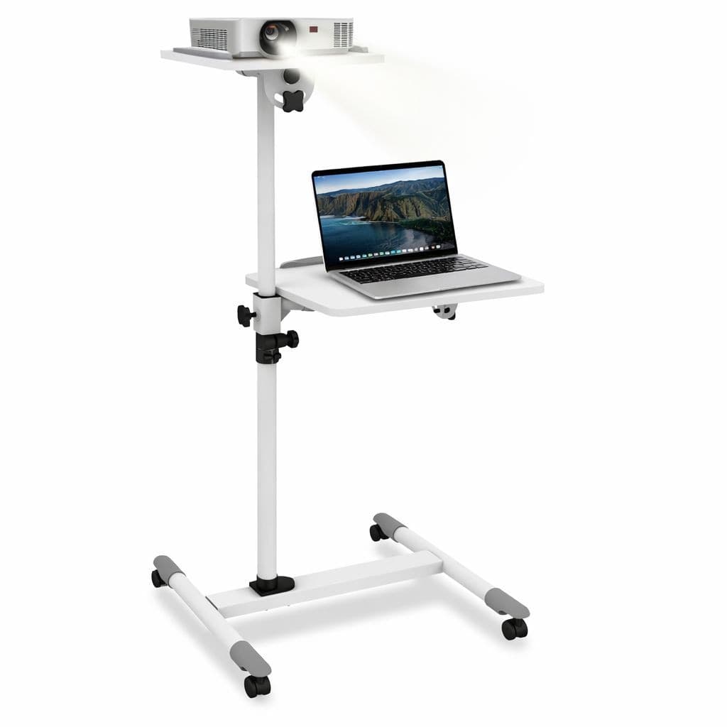 Carrello Supporto per Proiettore Beamer Notebook PC Ripiani Regolabili - 23