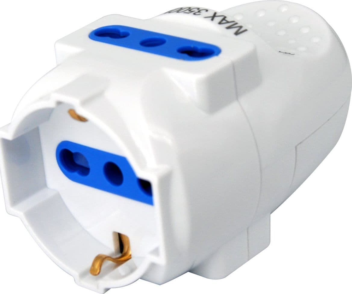 Multipresa Volante 1x 10/16A/Schuko e 2x 10/16A Bipasso - 12