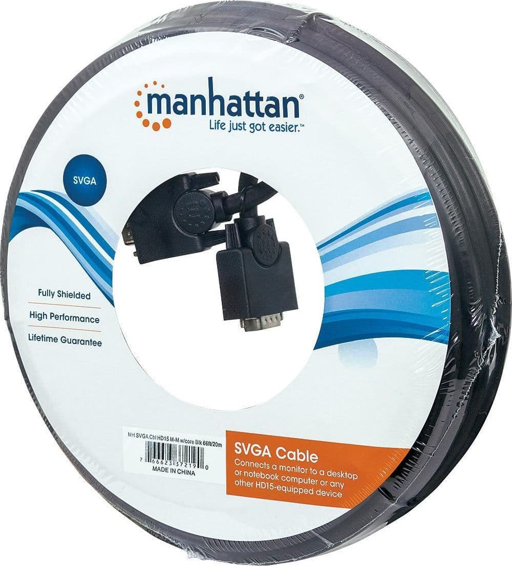 Cavo Monitor Svga M/M con ferrite da 20 m - 10