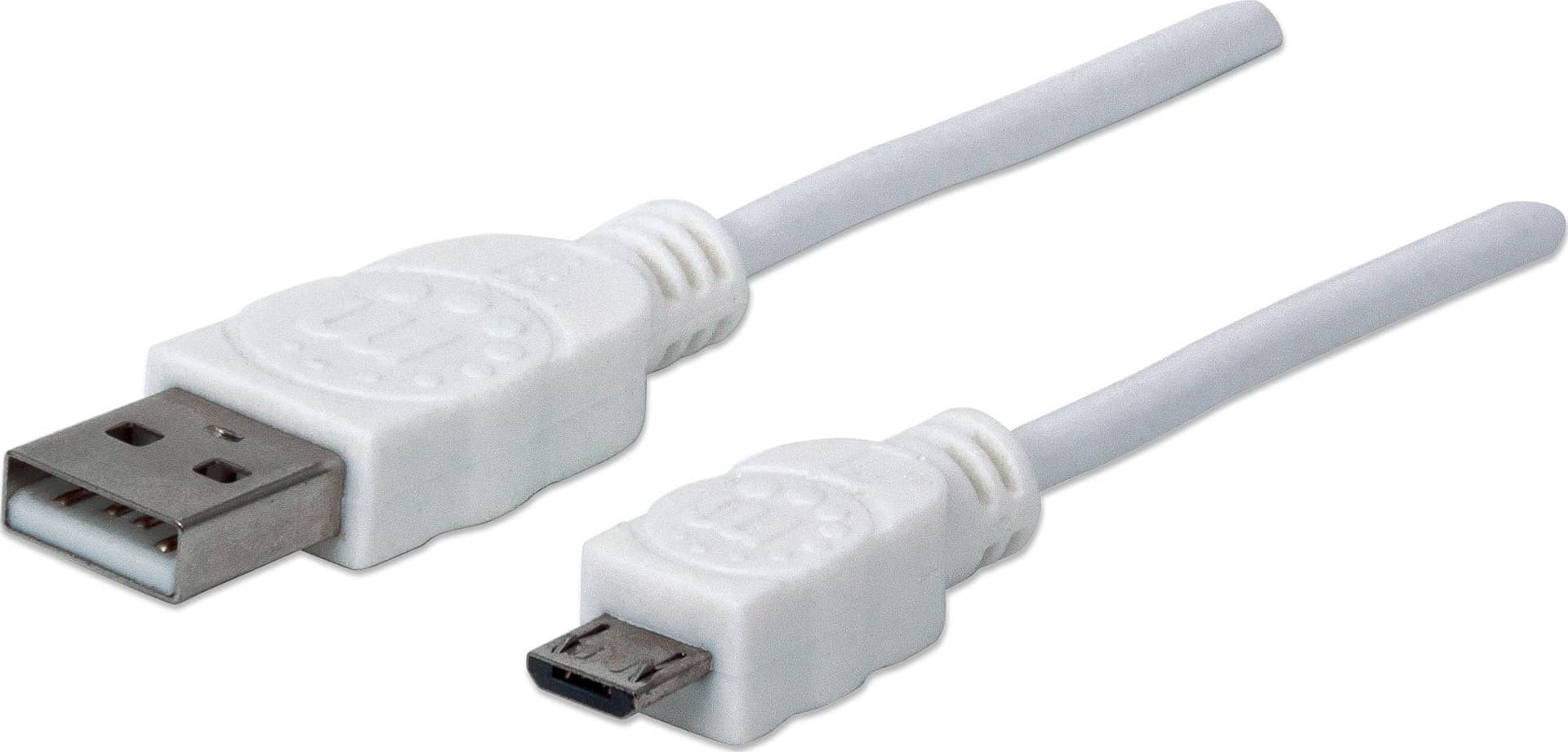 Cavo USB 2.0 A maschio/Micro B maschio 1,8m Bianco - 12
