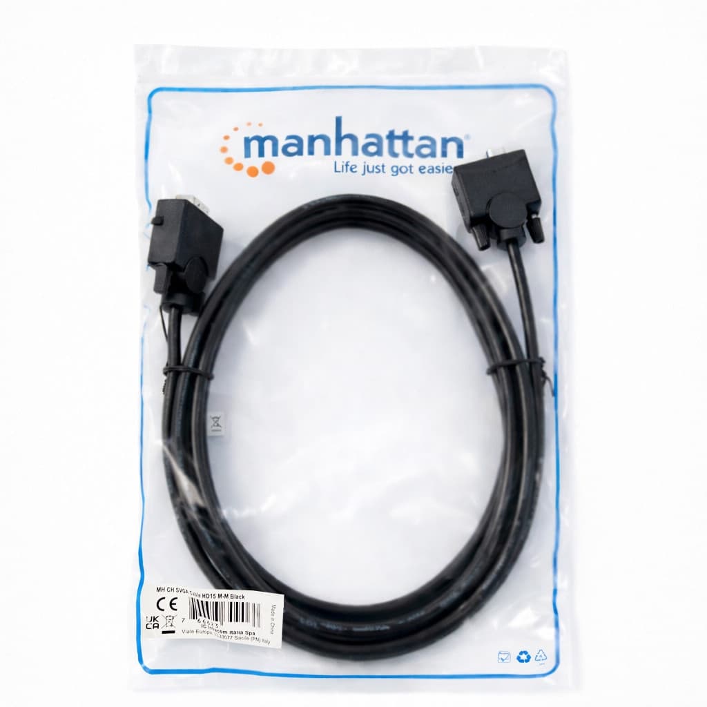 Cavo monitor SVGA standard M/M 4,5 mt NERO - 17