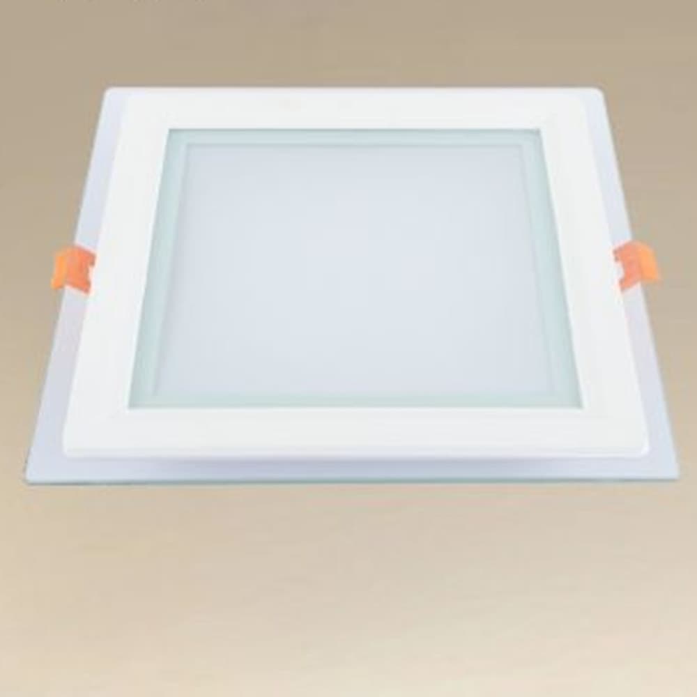PANNELLO LED INCASSO LUCE 3000K-6500K 18W QUADRATO AM-CS-18 CON BORDO TRAPARENTE 00694 - 4