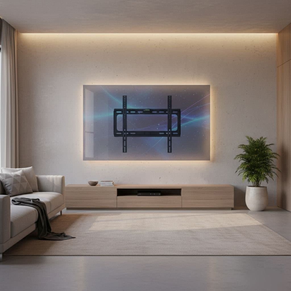 Staffa a Muro Fisso Slim per TV LED LCD 25-56'' Nero - 11