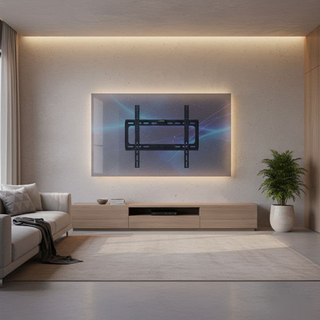 Staffa a Muro Fisso Slim per TV LED LCD 25-56'' Nero - 12