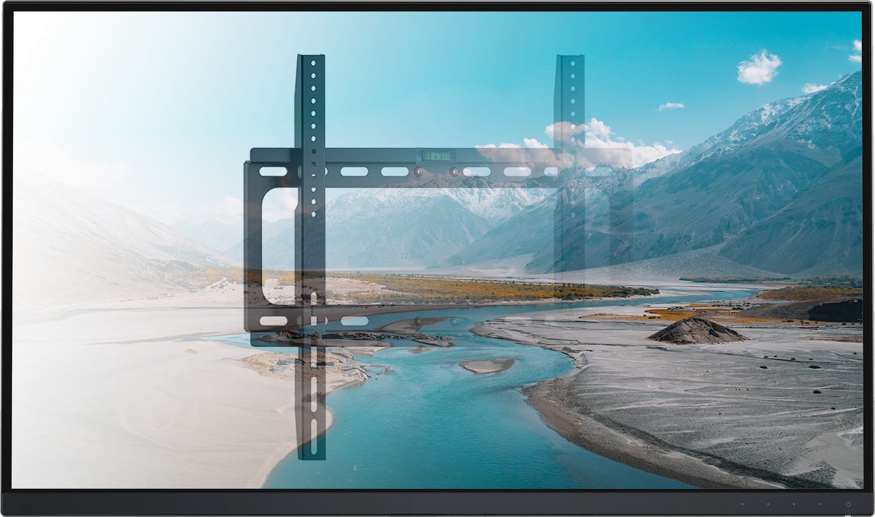 Staffa a Muro Fisso Slim per TV LED LCD 25-56'' Nero - 9