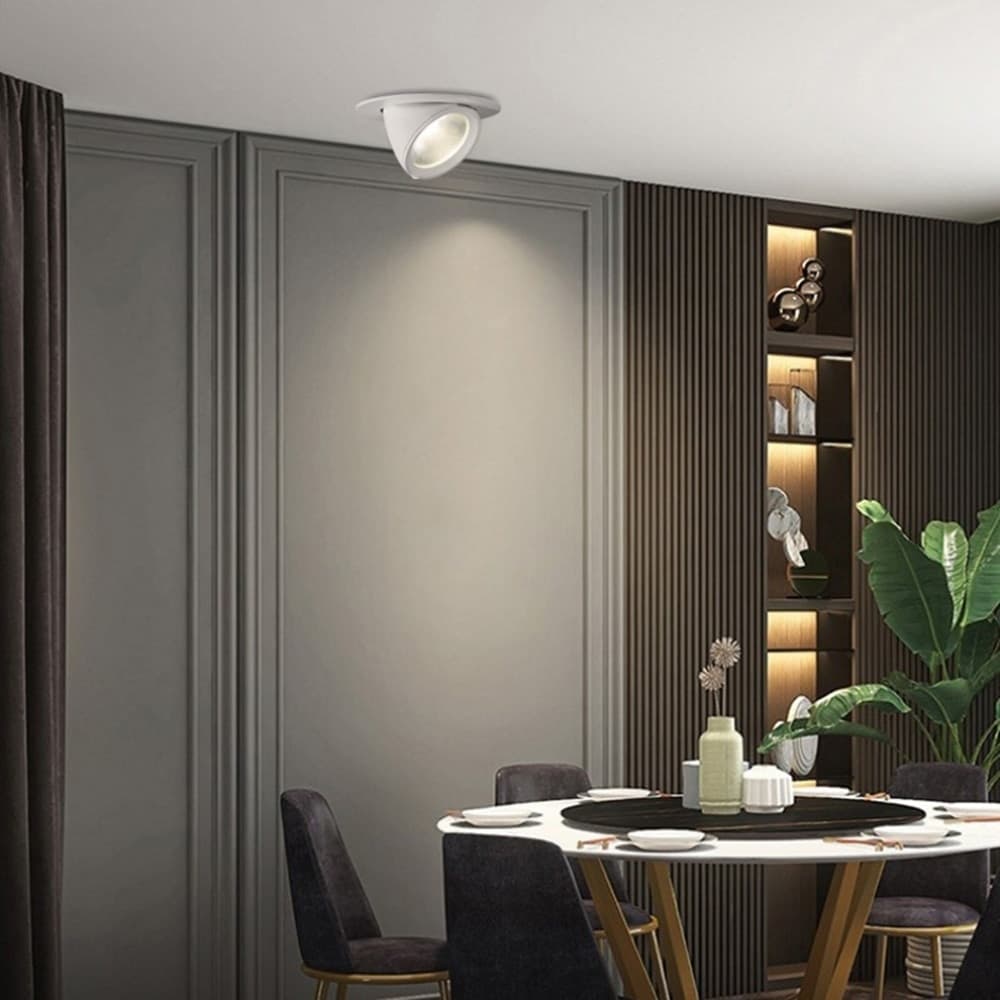 FARETTO LED DA INCASSO 40W 4400LM BIANCO ORIENTABILE LUCE 3000K-6500K IP20 00779 - 7