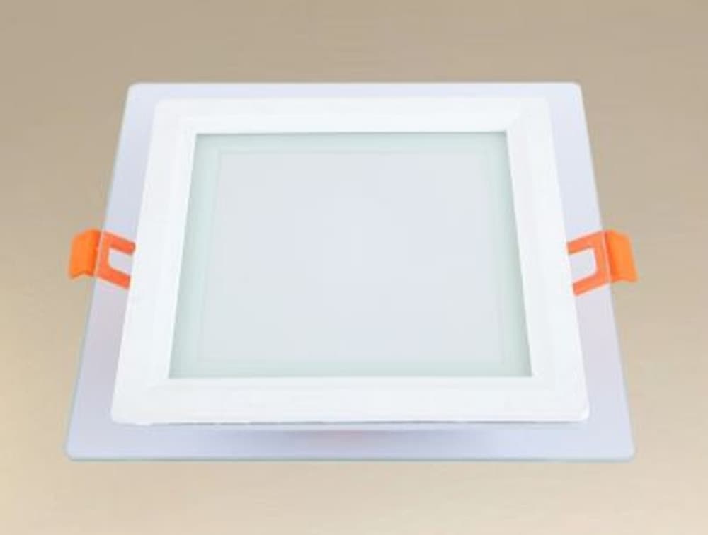PANNELLO LED INCASSO LUCE 3000K-6500K 12W QUADRATO AM-CS-12 CON BORDO TRAPARENTE 00687 - 4