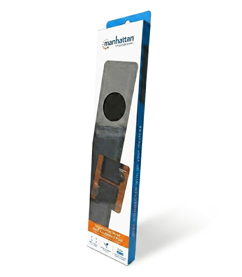 Tappetino Poggiapolsi Ergonomico in Gel per Tastiera Nero - 17