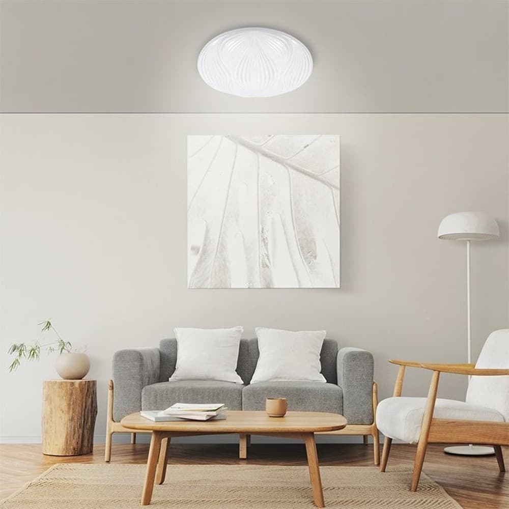 LAMPADA DA SOFFITTO PLAFONIERA DECORATA BIANCO LED 60W LUCE FREDDA 6500K IP20 69771 - 7
